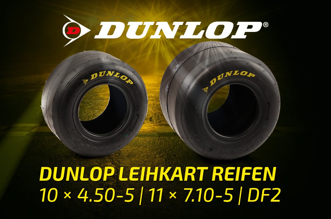 Rennkart Dunlop DFH Option Kart Reifen guter Gripp bei langer Lebensdauer! 